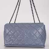 Chanel 2014 Deep Periwinkle Crinkle Calfskin Base Bag