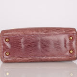 Rare Dior Mini Lady Purple Lizard 1990s