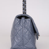 Chanel 2014 Deep Periwinkle Crinkle Calfskin Base Bag
