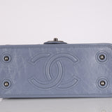 Chanel 2014 Deep Periwinkle Crinkle Calfskin Base Bag