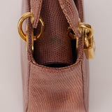 Rare Dior Mini Lady Purple Lizard 1990s