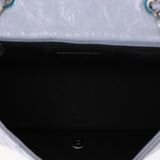 Chanel 2014 Deep Periwinkle Crinkle Calfskin Base Bag