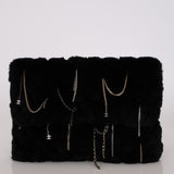 Rare Chanel 2017 Rabbit Fur and Enchanted Chains Clutch