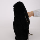 Rare Chanel 2017 Rabbit Fur and Enchanted Chains Clutch
