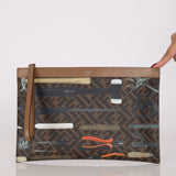 Fendi Zucca Flat Pouch Canvas Tools Print