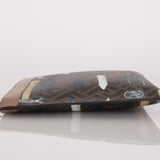 Fendi Zucca Flat Pouch Canvas Tools Print
