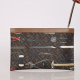 Fendi Zucca Flat Pouch Canvas Tools Print