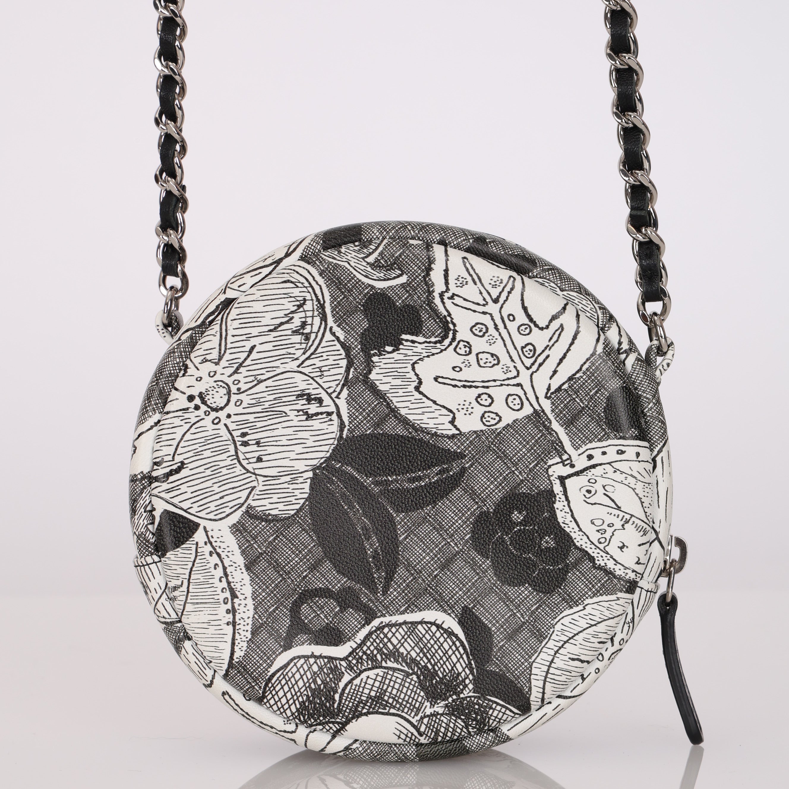 Chanel 2018 Camellia Round Clutch on Chain