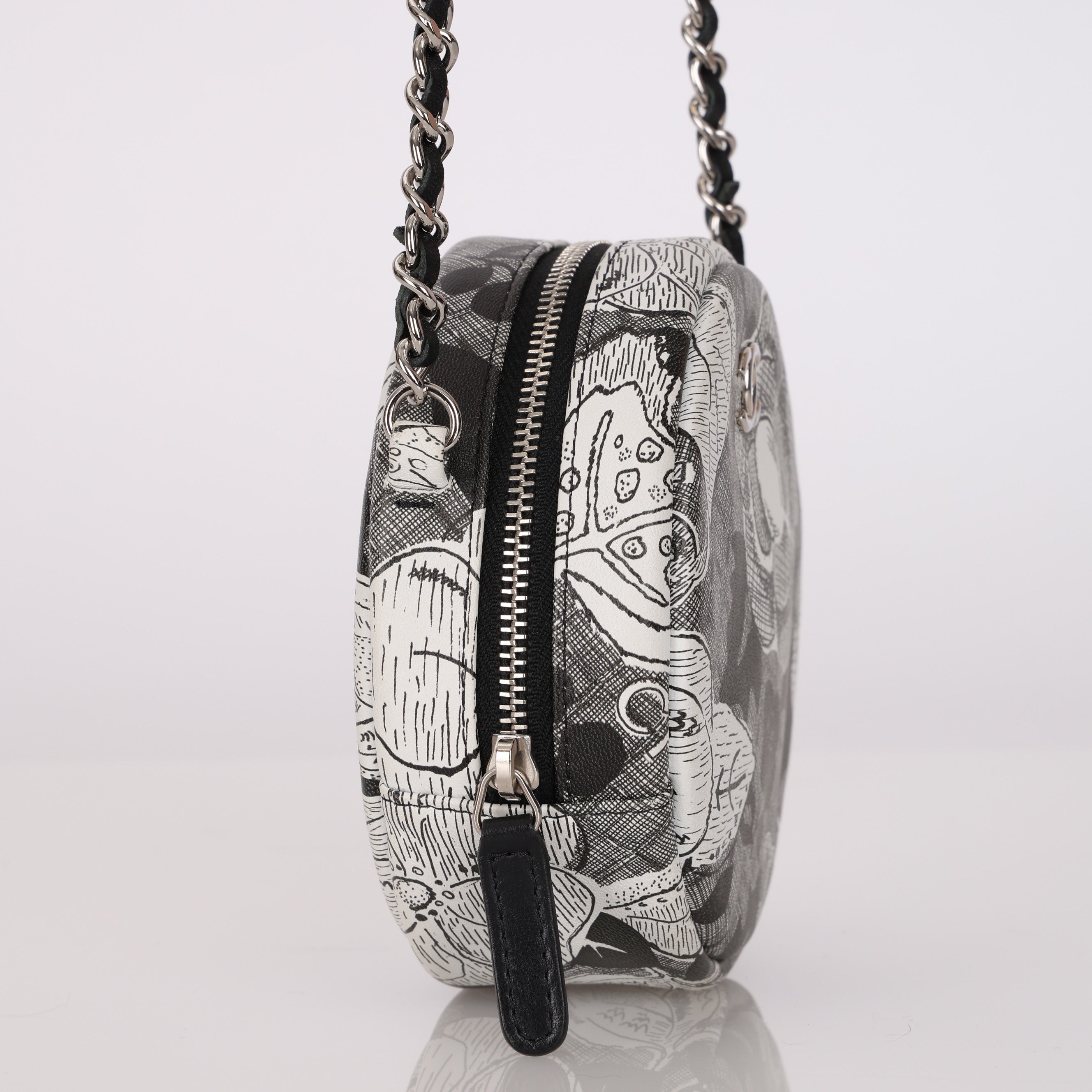 Chanel 2018 Camellia Round Clutch on Chain