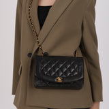 Chanel 1995 Lambskin Medium Diana Flap 24K GP