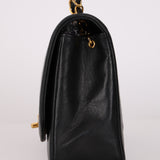 Chanel Medium Diana Flap Black Lambskin 1993 24K GP
