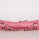 Rare Chanel 2011 Pink Lambskin Upside Down Single Flap Bag