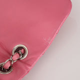 Rare Chanel 2011 Pink Lambskin Upside Down Single Flap Bag