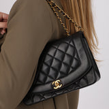Chanel 1995 Lambskin Medium Diana Flap 24K GP