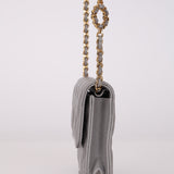 Chanel 2021 Grey Caviar Miss Coco Cardholder on Chain