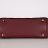 Chanel 2015 Burgundy Patent Paris-Salzburg CC Eyelet Tote