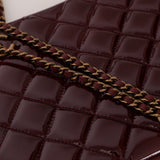 Chanel 2015 Burgundy Patent Paris-Salzburg CC Eyelet Tote
