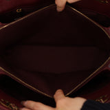 Chanel 2015 Burgundy Patent Paris-Salzburg CC Eyelet Tote