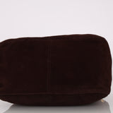 Fendi Double Flap Baguette Brown Suede