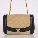 Chanel Medium Diana Bicolor Lambskin 1993 24K GP