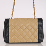 Chanel Medium Diana Bicolor Lambskin 1993 24K GP