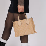 Gucci Canvas GG Denim Ophidia Medium Tote with Pouch