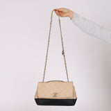 Chanel 2014 Bicolor Medallion Flap Bag