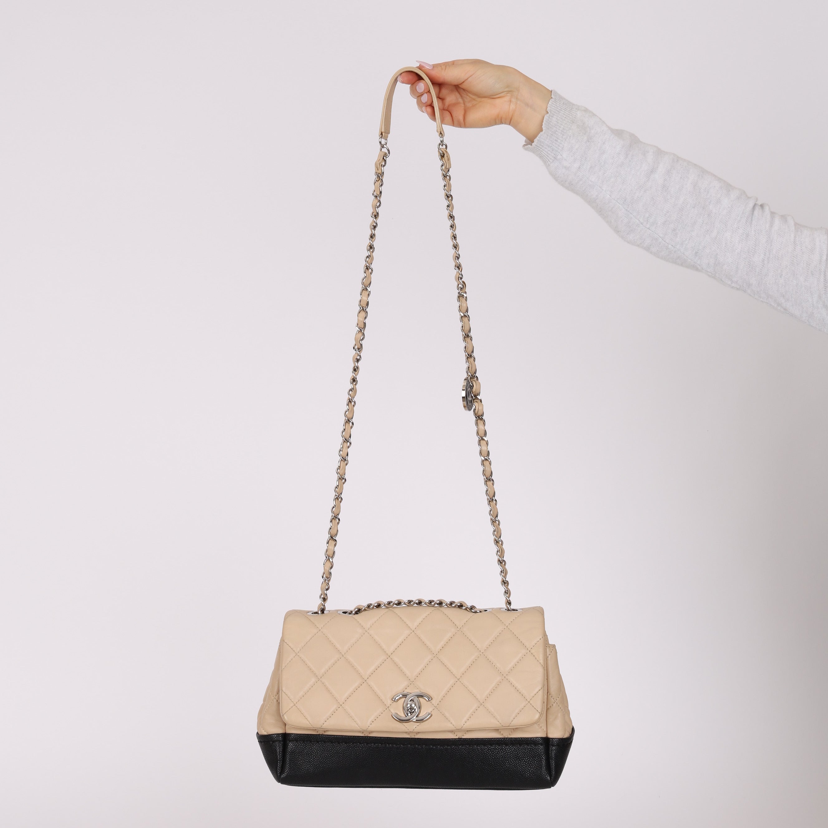 Chanel 2014 Bicolor Medallion Flap Bag