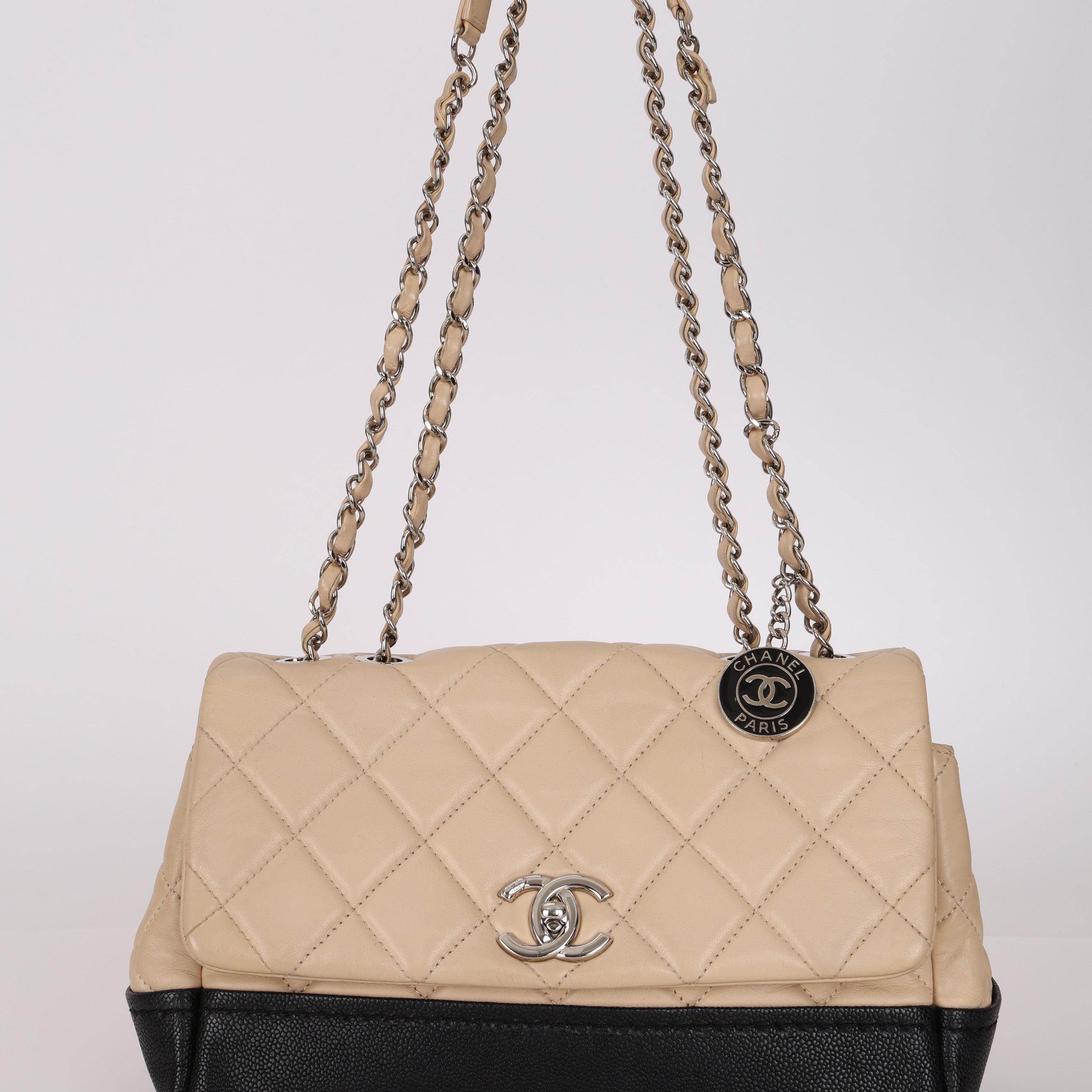 Chanel 2014 Bicolor Medallion Flap Bag