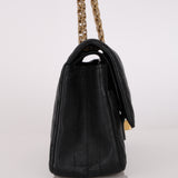 Chanel 2.55 Reissue Double Flap Black Chevron Calfskin 2018 AGHW