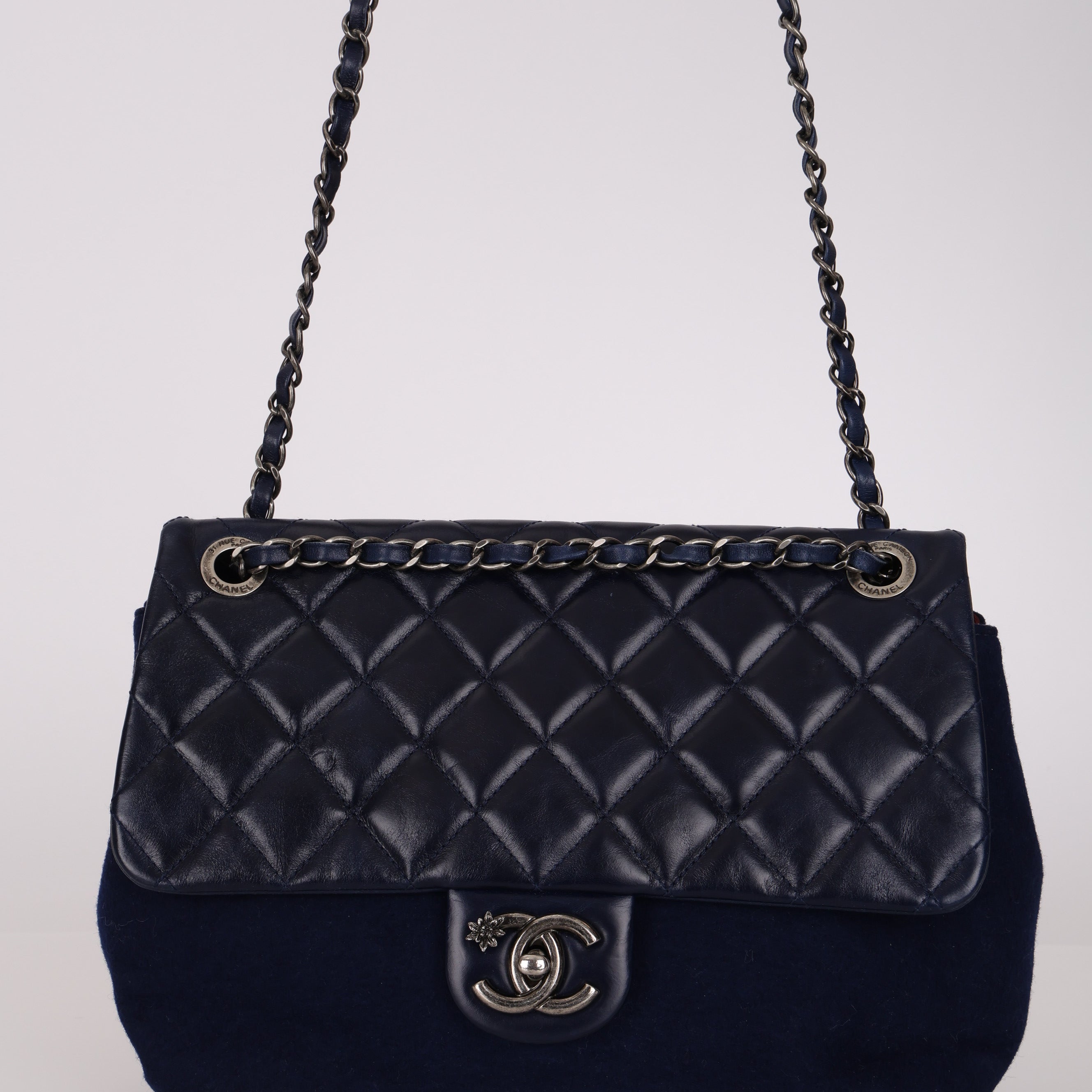 Limited Edition Chanel 2016 Paris-Dallas Wool and Calfskin Flap Bag