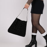 Gucci GG Suede Slim Horsebit Tote with Pouch