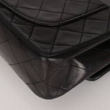 Chanel Small Classic Double Flap Black Lambskin 1993 24K GP