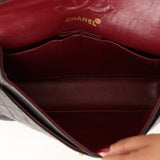 Chanel Small Classic Double Flap Black Lambskin 1993 24K GP