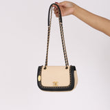 Chanel Lovely Chain Flap Bicolor Lambskin and Caviar 2019 AGHW