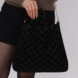 Gucci GG Suede Slim Horsebit Tote with Pouch