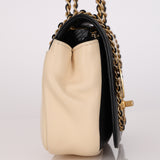Chanel Lovely Chain Flap Bicolor Lambskin and Caviar 2019 AGHW