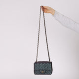 Chanel 2022 Purple Lambskin Iridescent Mini Square Flap Bag