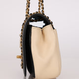 Chanel Lovely Chain Flap Bicolor Lambskin and Caviar 2019 AGHW