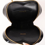 Ultra-Rare Chanel 1995 Black Patent Heart Top Handle Bag