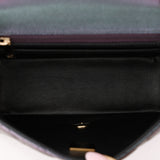 Chanel 2022 Purple Lambskin Iridescent Mini Square Flap Bag