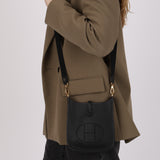 Hermès 2021 Noir Taurillon Clemence Evelyne 16 GHW
