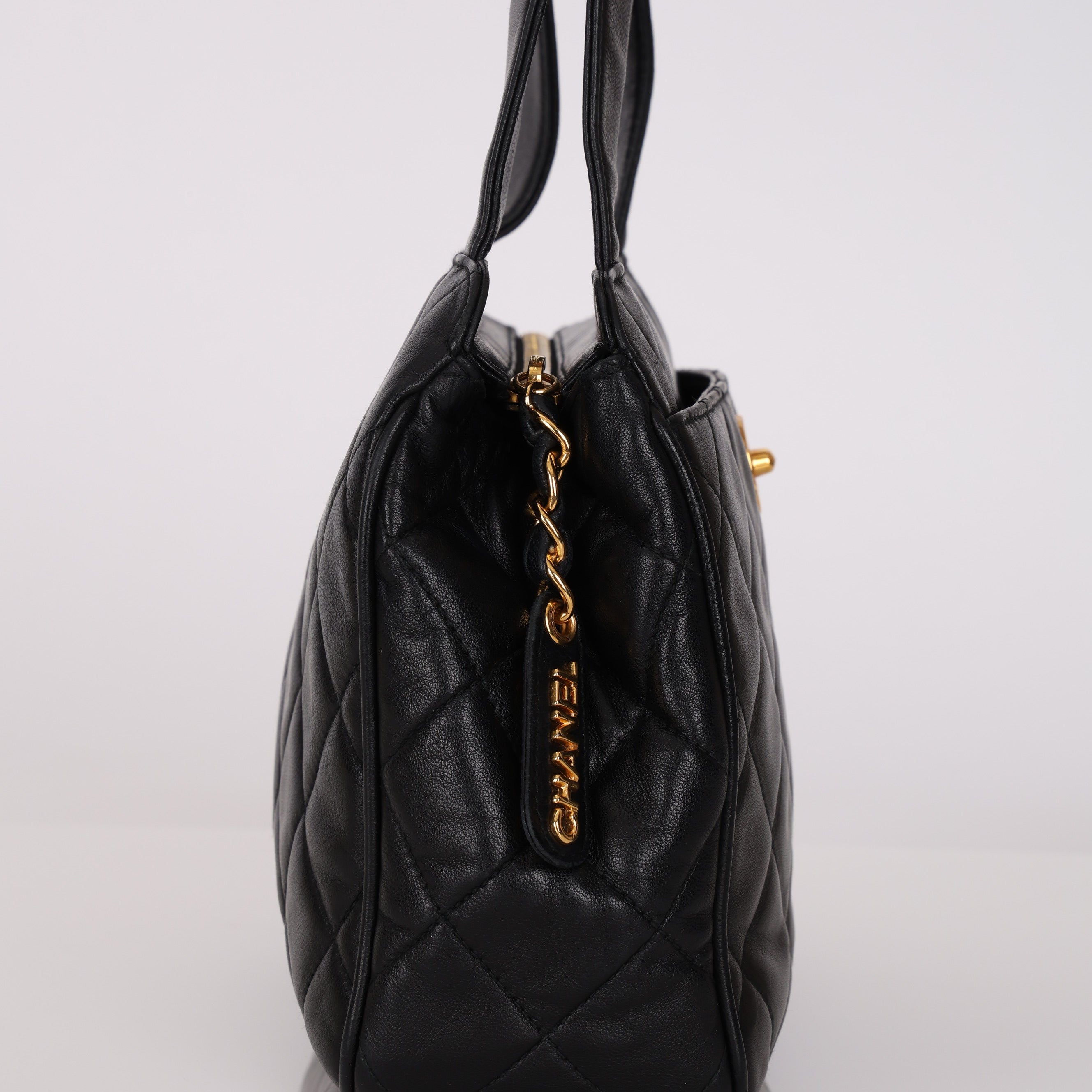 Chanel 1996 Lambskin Camera Turnlock Mini Tote 24K GP