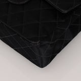 Chanel Turnlock Mini Square Flap Black Satin 1994 24K GP