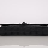 Chanel 2003 East West Black Travel Ligne Flap Bag