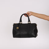 Chanel Boston Weekender Bag Black Lambskin 1996 GHW