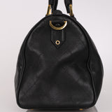 Chanel Boston Weekender Bag Black Lambskin 1996 GHW