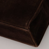 Chanel 1998 Chocolate Suede Resin Top Handle