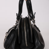 Dior 2005 Black Leather Detective Satchel Bag