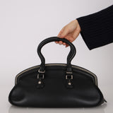 Dior 2005 Black Leather Detective Satchel Bag